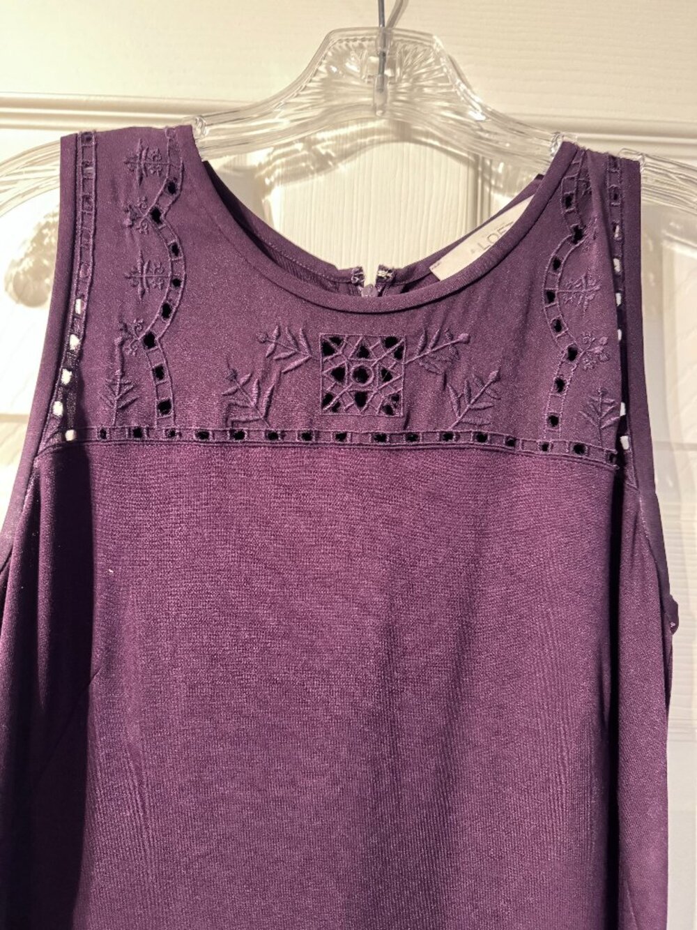 Cute Summer LOFT dress, Size 4 deep purple